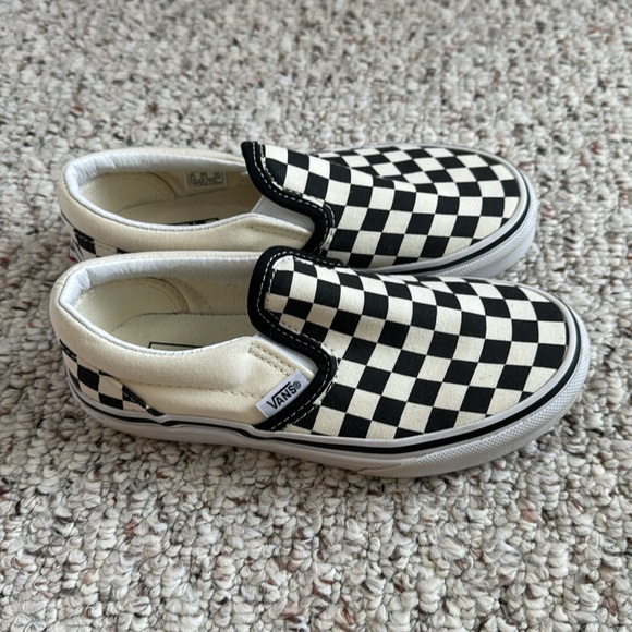 Vans checkerboard shoes black and white  size 13.5 - Picture 2 of 7